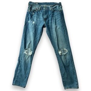 Levi’s Premium 512 Distressed Straight Leg Size 30